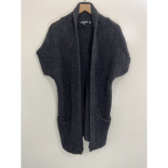 Vince Cashmere Wool Blend Open Front Cardigan M Lagenlook Grunge Minimal Scandi - Picture 1 of 12